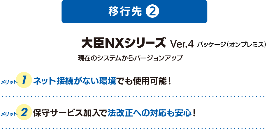 移行先2 大臣NXシリーズ Ver.4