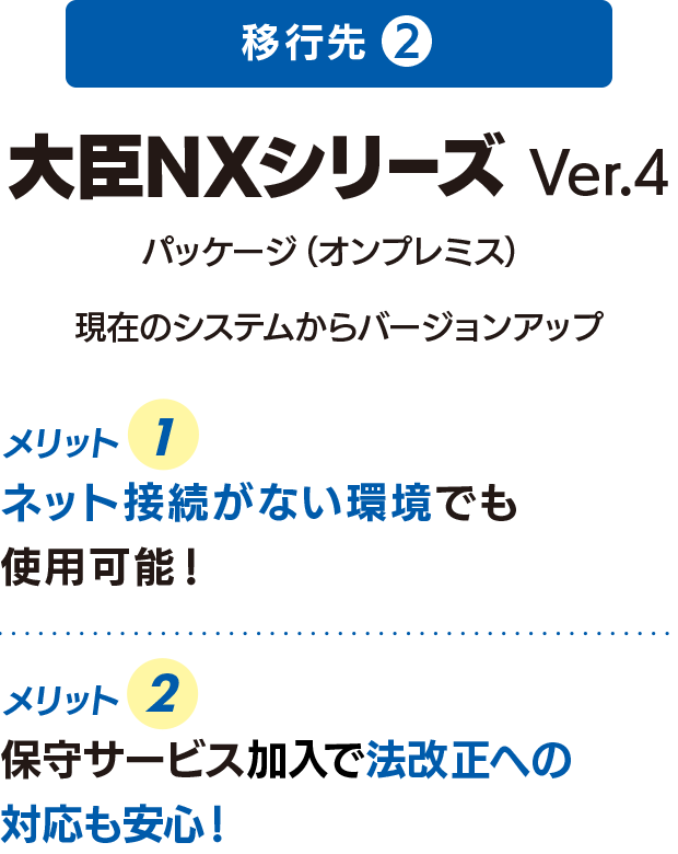 移行先2 大臣NXシリーズ Ver.4