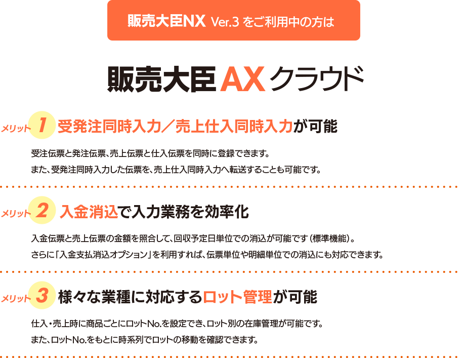 販売大臣NX Ver.3をご利用の方へ