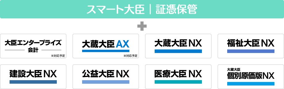 スマート大臣証憑保管&大臣シリーズ