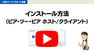 大臣NX共通 インストール方法 ピア・ツー・ピア